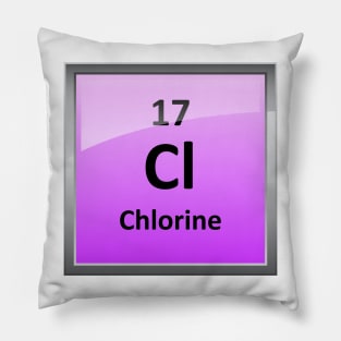 Chlorine Element Tile - Periodic Table Pillow