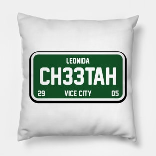 CH33TAH - GTA 6 - License Plate Pillow