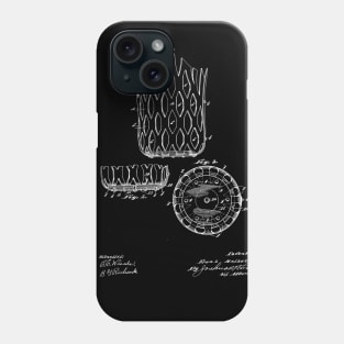 pool table pocket Vintage Patent Drawing Phone Case