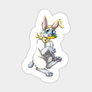 Bobtail BunnyCat: Blue Point (Yellow) Magnet