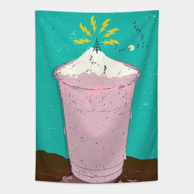 Milkshake Antenna Tapestry by Showdeer