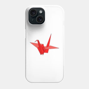 Red origami crane Phone Case