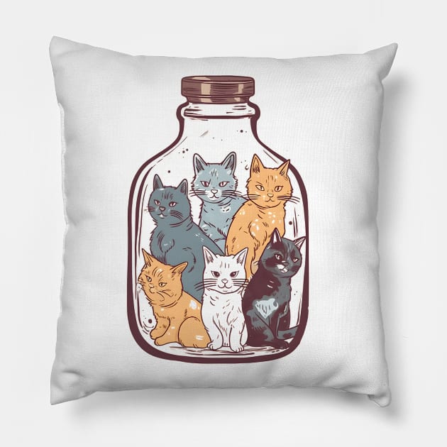 Cat Anti Depressant Pillow by ArtRoute02