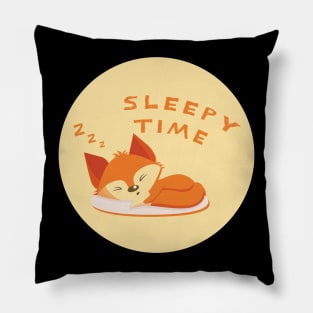 Sleepy time cute sleeping baby fox Pillow