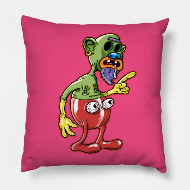 Rubber Grampa Pillow by Koko Ricky