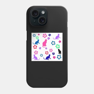 Cats and Flowers -  Gifts Cat Lovers Phone Case