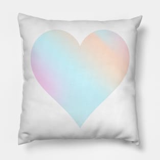 Pattern of holographic hearts on lavender purple Pillow