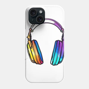 Headphone Rainbow Shadow Silhouette Anime Style Collection No. 398 Phone Case