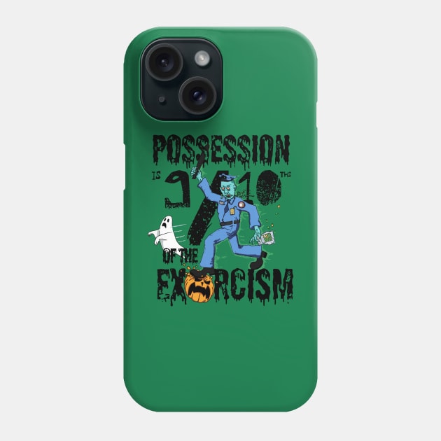 Possession is 9/10ths of the Exorcism, Halloween Police Phone Case by Maiden Names