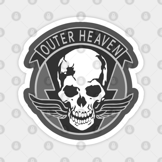 Metal Gear Solid - Outer Heaven logo Magnet by JHughesArt