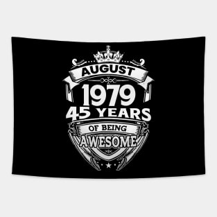 August 1979 45 Years Of Being Awesome 45th Birthday Tapestry