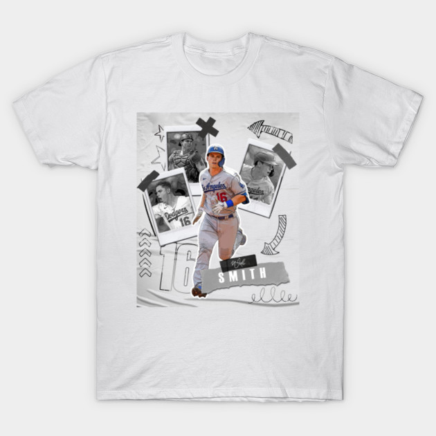 Will Smith Baseball Paper Poster Dodgers 2 Women's T-Shirt