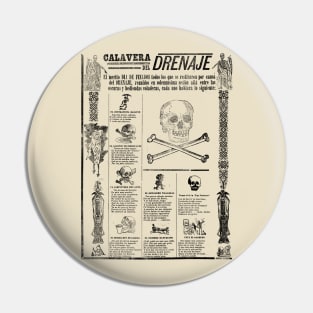 Calavera del drenaje Pin