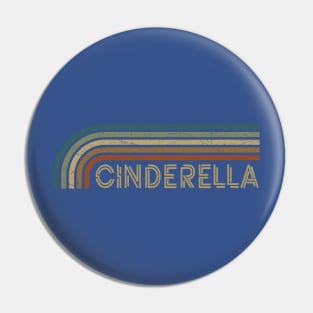 Cinderella Retro Stripes Pin