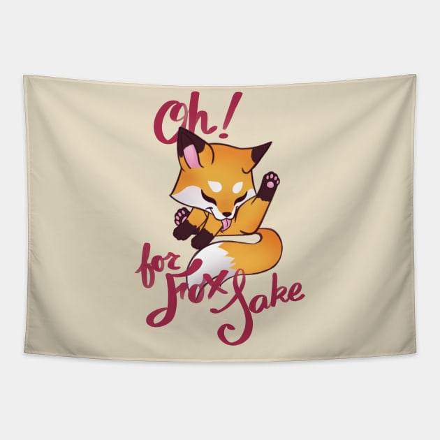 For Fox Sake Tapestry by ursulalopez