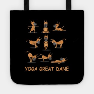 Great Dane Yoga | Funny Items| Great Dane Lover Tote