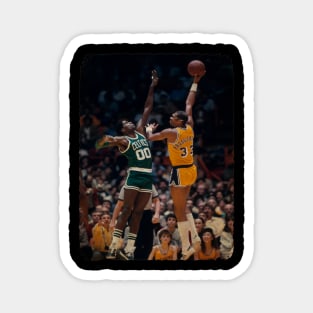 Kareem Abdul Jabbar vs Robert Parish NBA Finals 1985 Magnet