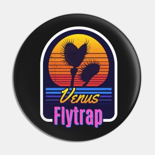 Retro Sunset Dionaea Muscipula Venus Fly Trap House Plant Gift Pin