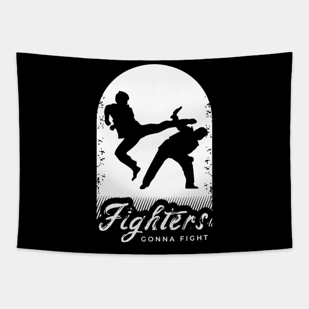 Fighter Design for a Martial Arts Lover Tapestry by AlleyField