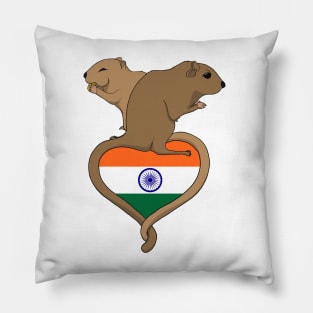 Gerbil India (light) Pillow