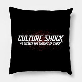 Culture Shock Logo Black Pillow