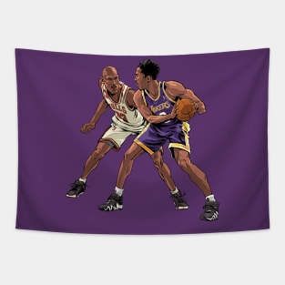 BASKETBALLART - LITTLE BROTHER GOAT Tapestry