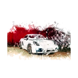 Cayman Porsche - Watercolour T-Shirt