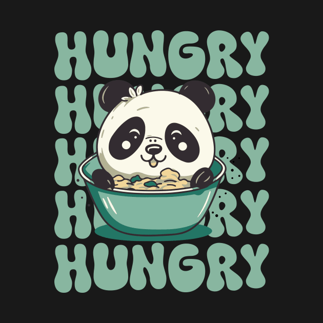 Hungry cute panda by CEYLONEX