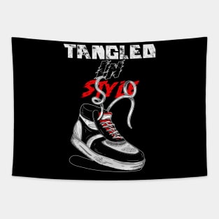 Tangled in Style Sneaker Sneakerhead Tapestry