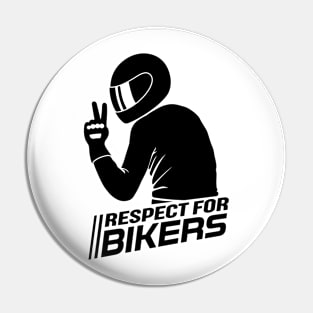 Respect for Bikers (black) Pin