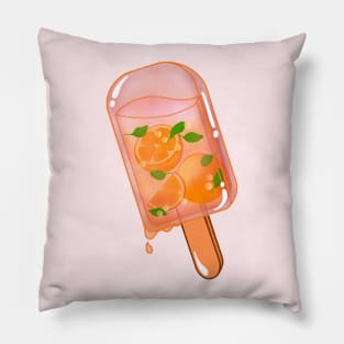 Fresh Orange Ice Pop Pillow