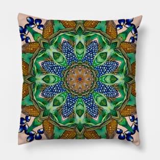 Corn Kaleidoscope Pillow