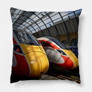 LNER Azuma trains at Kings Cross Pillow