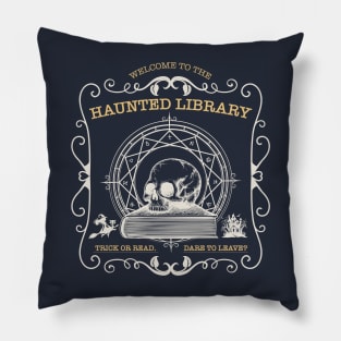 Salem Book Club, Bookish book Halloween - Spooky Witchy gifts | Witches reading Haunted Library Pillow