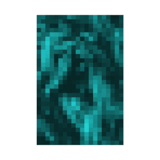 Pixels - turquoise T-Shirt