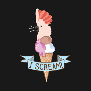 Moluccan Cockatoo Ice Cream Parrot T-Shirt