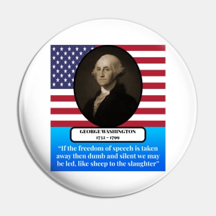 George Washington Quote Pin