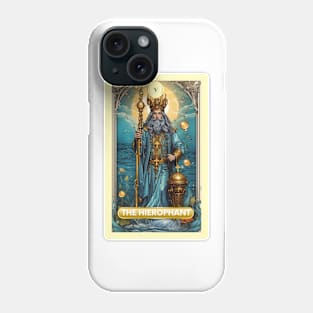 Mermaid Tarot The Hierophant Card Phone Case