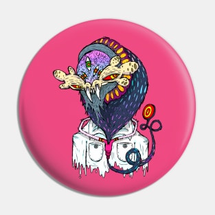 Dr. Demon Bust Pin