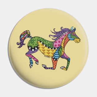 Patchwork Arabian Pin