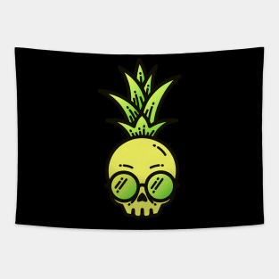 skull head pineapple Tapestry