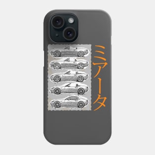 Miata Generations Phone Case