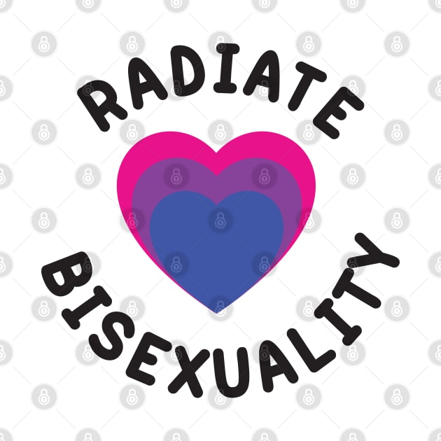 Radiate Bisexuality | Black Text Edition by Illustragrump