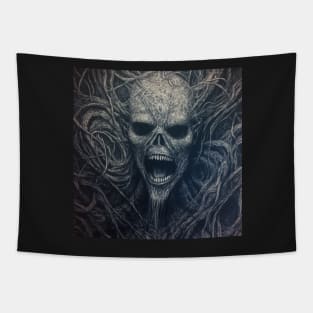 Emerging Nightmare Wraith Face Tapestry