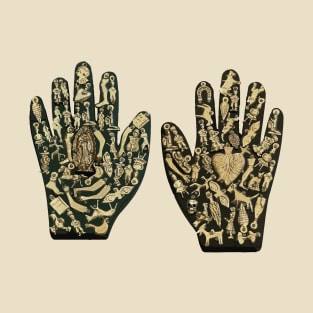 Milagritos mexican ornamental hands exvoto traditional T-Shirt