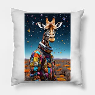 Giraffe Astronaut Pillow