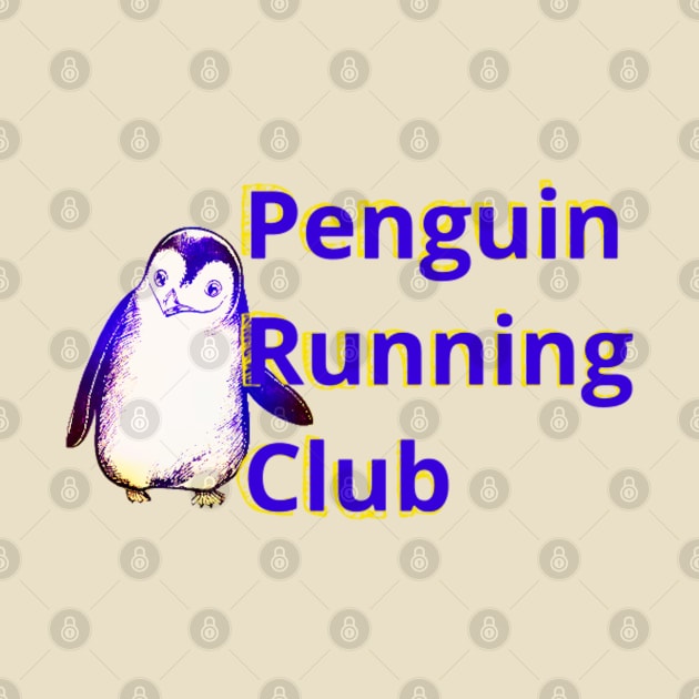 Penguin Running. Club by L'Appel du Vide Designs by Danielle Canonico