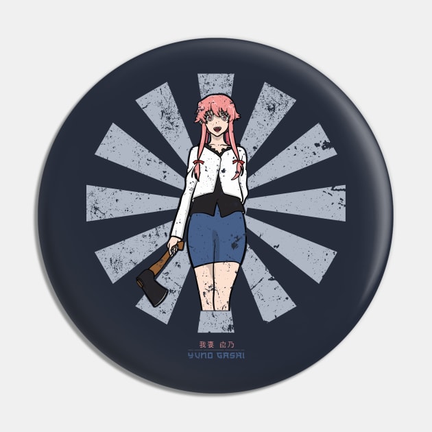 Yuno Gasai Retro Japanese Future Diary Pin by Nova5