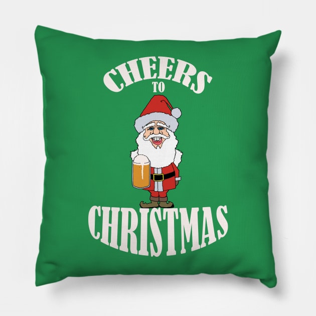 Cheers to Christmas Pillow by Turnersartandcrafts