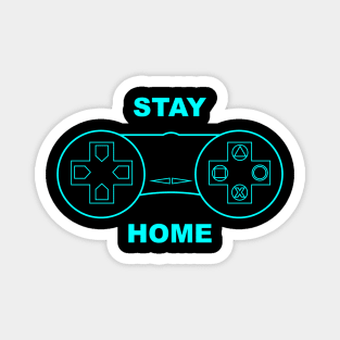 stay at home playing games Magnet